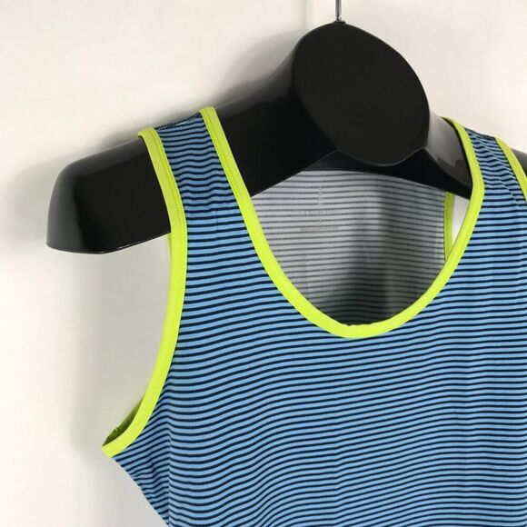 Lands' End Striped Tank Top Women's Small / 6-8 Sleeveless Stretch Summer Casual - Picture 4 of 10